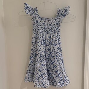 Floral Blue Kids Casual Dress
